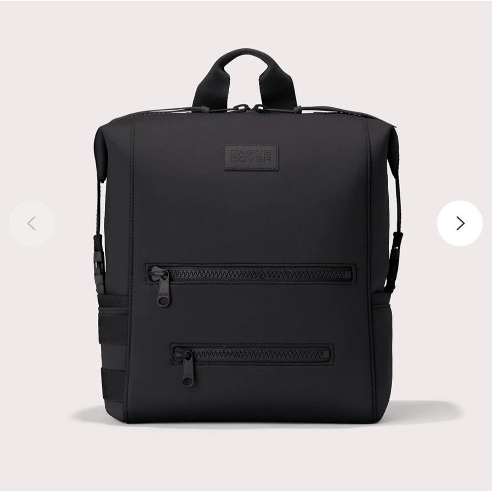 Dagne Dover Indi Diaper‎ Backpack Black Neoprene new without tag unisex modern